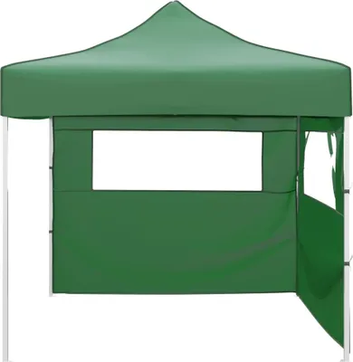 Image de vidaXL Tente pliante à 2 parois 3 x 3 m Vert
