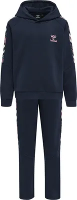 Produktbild von hummel hmlZOE Jogginganzug mit Kapuze Mädchen 1009 - black iris 110