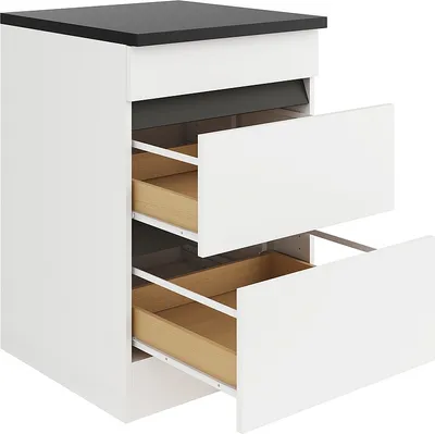 Produktbild von Optifit Kochfeldumbauschrank Luca932 BxTxH 60 x 60 x 88 cm weiß matt zerlegt KLLU UC636-0+