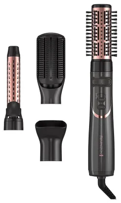 Produktbild von Remington AS8606, Heißluftbürste, Warm, Kegelförmig, Trockenes / Nasses Haar, Schwarz, Roségold, Schwarz