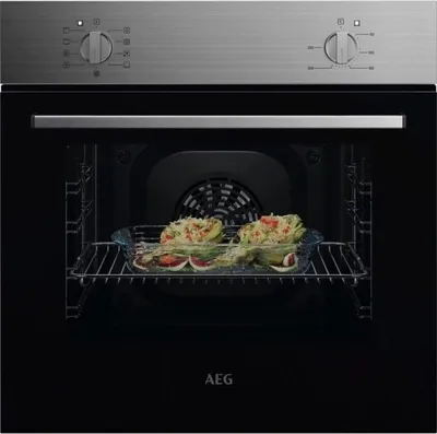 AEG Einbaubackofen Serie 5000 SurroundCook®, Edelstahl mit Antifingerprint NBU5A10CM