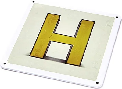 Produktbild von Metallschild - "H"