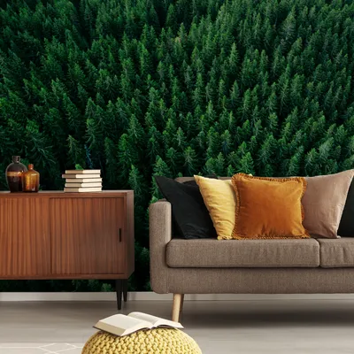 Produktbild von Muralo XXL Vlies FOTOTAPETE Aussicht Vogelperspektive auf BaeUME 3D Effekt (B) 208 cm x (H) 146 cm Tapete Wandtapete WOHNZIMMER SCHLAFZIMMER 4605