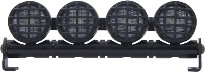 Produktbild von Car LED Signallicht 4-fach Alu rund weiß