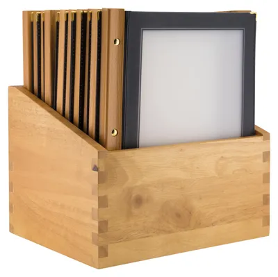 Produktbild von Securit Menü Speisekarte| Menümappe A4 Wood - Black