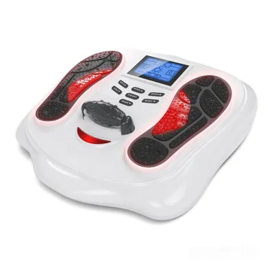 Produktbild von Fußmassagegerät mit EMS, LCD Display und Fernbedienung, Elektrodenpads, Mehrere Massagemodi für entspannte Füße