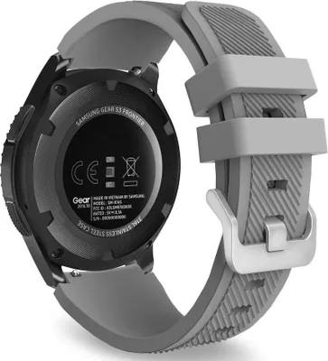 Produktbild von BStrap Silicone Sport Armband für Samsung Galaxy Watch 3 45mm, gray