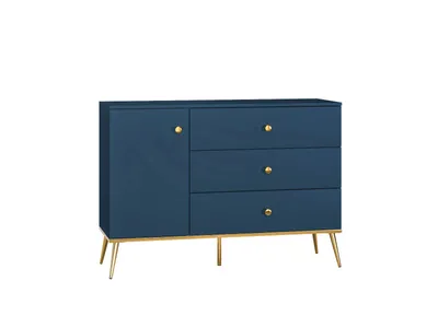 Zdjęcie produktu dla Komoda BLU 120 1D3S granatowa