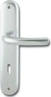Immagine prodotto di Set di maniglie TOKYO - su piastra posteriore BB 90, 37 - 42, argento anodizzato ÖNORM