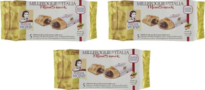 Produktbild von 3x Matilde Vicenzi millefoglie Mini snack nocciola Haselnuss 125g kekse