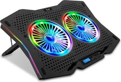 Produktbild von SK Notebook Laptop LCD Kühler RGB Rainbow Ständer Cooler Lüfter 10-18 Zoll R710
