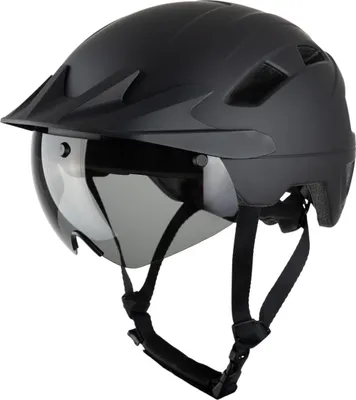 Produktbild von VINZ Danube Speed Pedelec Helm | NTA 8776 | Inkl. 2 Austauschbare Visiere – Matt Schwarz | M (57 - 58 cm)