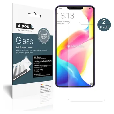 Produktbild von 2x Schutzfolie für Oppo R15 Dream Mirror matt - Anti-Shock 9H Folie dipos Glass