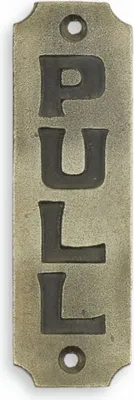 Produktbild von Schild Ziehen Gusseisen Replikat Retro Design Dekoration