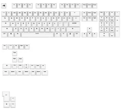Immagine prodotto di Glorious PC Gaming Race GPBT Basics Keycaps ANSI Layout US PBT Dye-Sub