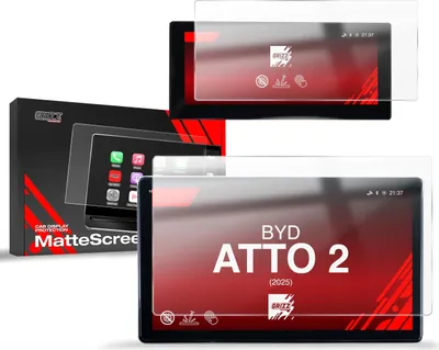 Image de Film mat pour écran de voiture 2en1 pour BYD ATTO 2 12,8" (2025), Grizz Protector