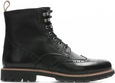 Produktbild von Clarks BATCOMBE LORD Schnürboots Schwarz in Gr. 43