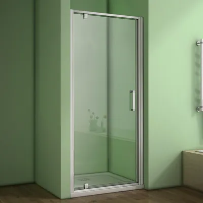 Produktbild von 80x185cm Duschabtrennung  5mm ESG Sicherheitsglas Mattgrau Nischentür