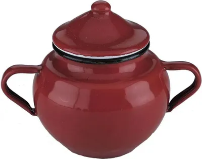 Produktbild von Ibili Zuckertopf Roja mit Deckel, 0,5 l, emaillierter Stahl, rot, 10 x 10 x 20 cm
