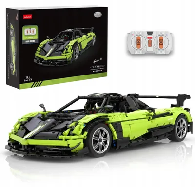 Image de Rastar Pagani Huayra BC 1:8 briques de construction, voiture télécommandée 2896 pièces – kit RC sous licence 97900-G, supercar à monter