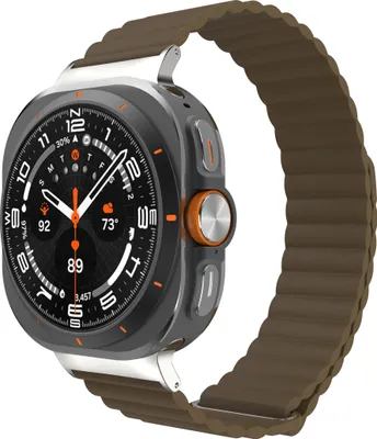 Image de Cazy Bracelet Compatible avec Samsung Galaxy Watch (Magfit) – Bracelets de Montre Connectée – Bracelet Universel compatible pour Samsung Galaxy Watch Ultra2 / Ultra (2024 / 2025) - Café