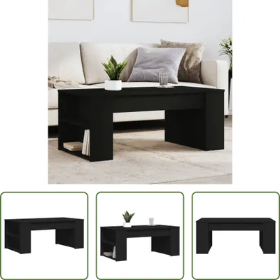 Produktbild von The Living Store Couchtisch Schwarz 102x55x42 cm Holzwerkstoff