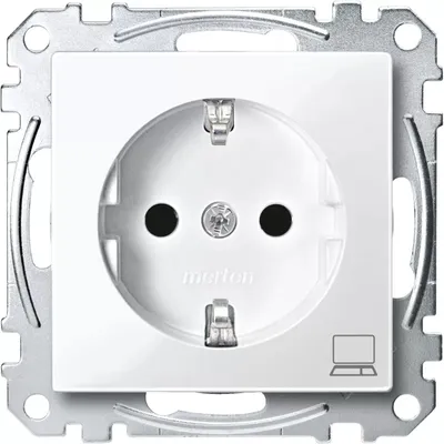 Image de Merten MEG2350-0319 Prise CEE 7/3 Blanc (MEG2350-0319)