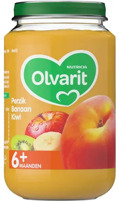 Productafbeelding van Olvarit Perzik banaan kiwi 6M53 (200 gr)