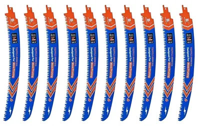 Immagine prodotto di Lame per sega a nastro, 300 mm, 10 pezzi, dentatura giapponese, bordo curvo, 6 denti per pollice, per legno