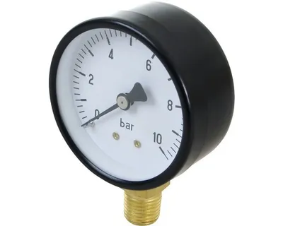 Obrázek produktu pro Manometr D63MM 0-10 bar 1/4" spodní napojení