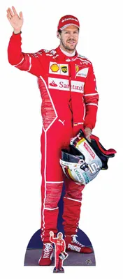 Obrázek produktu pro Stojan na lepenku Formule 1 Sebastian Vettel