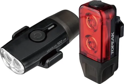 Obrázok produktu pre Svetlá Topeak PowerLux USB Combo sada predné zadné integrované batérie 500 a 320 mAh čierne TMS098