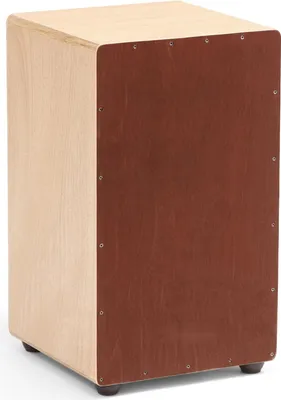 Immagine prodotto di Cajon - Tamburo a cassa - Con rullante interno - Corpo in legno leggero - Piedini in silicone antiscivolo - Bordi arrotondati - Dimensioni 30,5 x 30,5 x 50,8 cm - Per principianti e professionisti
