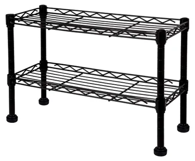 Produktbild von Küchenregal aus Metall | Silber | Schwarz | Küchen-Organizer für die Arbeitsplatte