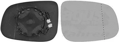Produktbild von Van Wezel Spiegelglas rechts für Volvo C30 C70 S40 S60 S80 V40 V50 V60 V70