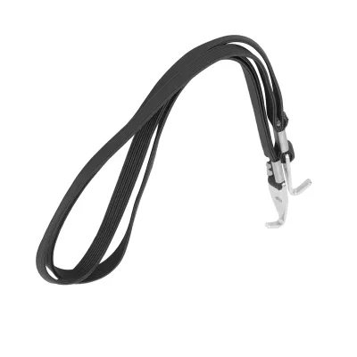 Imagen del producto de Cuerda elástica para transportar objetos en bicicleta, cinta para portaequipajes de techo de bicicleta, cuerda para bicicleta con 2 ganchos, cuerda elástica para portaequipajes de bicicleta, cuerda elástica de tensión para bicicleta, cinta fija con gancho para transportar objetos en bicicleta