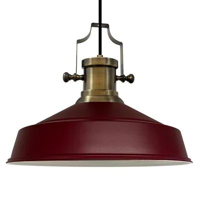 Produktbild von Pendelleuchte Asletl Industrial aus Metall 41 cm Kastanienbraun Hängelampe