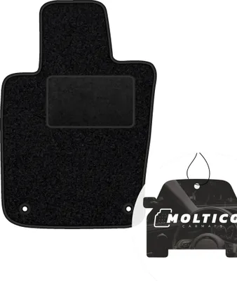Produktbild von moto-MOLTICO Fahrer Fußmatte Auto Velours Fahrerseite Autoteppiche Schwarz Fahrermatte 1-teilig passend für Porsche Panamera 2009-2016