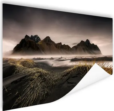 Produktbild von MuchoWow® Poster Norwegische Berge und Fjorde 180x120 cm - Fotoplakat