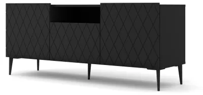Zdjęcie produktu dla Homlando szafka RTV Diuna 145 cm czarny mat