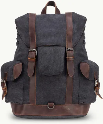 Produktbild von Scippis Wanderlust Rucksack – Outdoor Rucksack aus Canvas und Leder