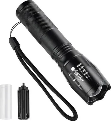 Produktbild von Wasserdichte LED-Taschenlampe mit Zoom, 5 Modi, für Camping, Wandern, Notfälle