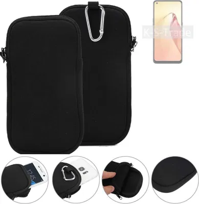 Produktbild von K-S-Trade Neopren-Hülle Handyhülle kompatibel mit Oppo F21s Pro 5G Schutzhülle Neoprenhülle Sleeve Schutz-Hülle Gürtel Tasche Case Holster