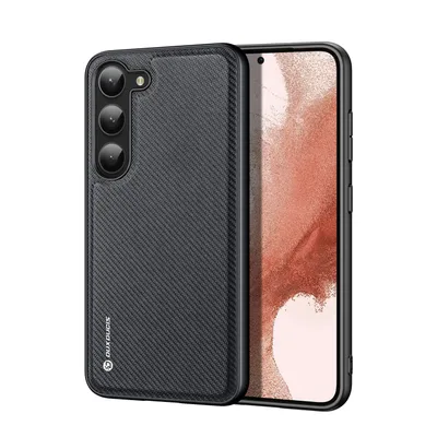 Produktbild von Dux Ducis Fino Samsung Galaxy S23+ Hülle mit Silikonrahmen schwarz