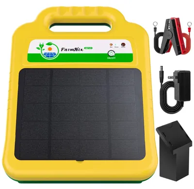 Produktbild von Elektrozaunladegerät, 8KV Ausgang, Solarbetrieben, EU STECKER