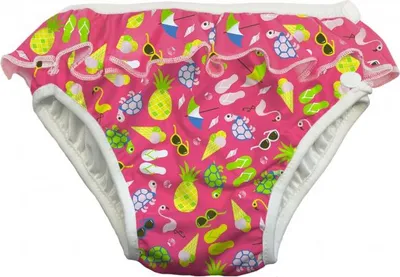 Produktbild von Imse Vimse Schwimmwindel, Badewindel, Aquawindel, Babybadehose Pink Beach Life S (small) 6-8 kg