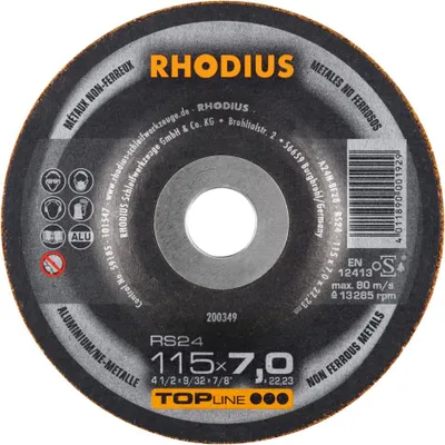 Obrázok produktu pre Brúsny kotúč RS24 , 115 x 7 x 22,23 , na hliník