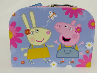 Produktbild von Peppa Pig Kinderkoffer, Maße: Länge 24,5 cm, Breite 18 cm, Höhe 8,5 cm