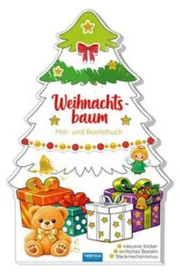 Obrázok produktu pre TRÖTSCH - Mal- und Bastelbuch Weihnachtsbaum Mal- und Bastelbuch| Ab 4 Jahren