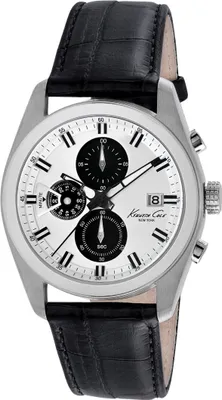 Image de Kenneth Cole Dress Sport homme chronographe noir/argent KC8041